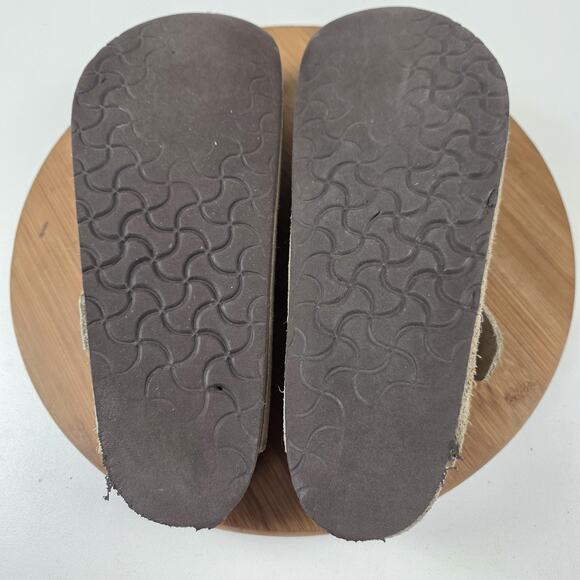 Birkenstock Taupe Suede Slip-Ons - Picture 11 of 12